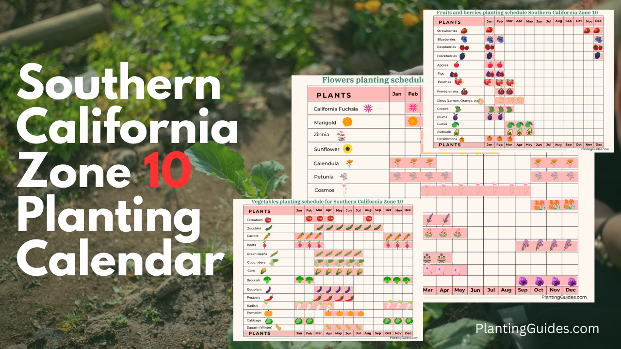 Southern California Zone 10 Planting Calendar